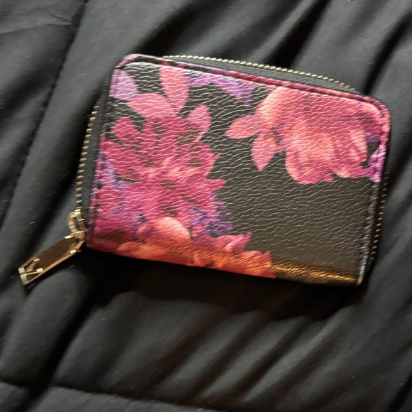 Victoria's Secret Black and Pink Floral Wallet - Picture 3 of 3